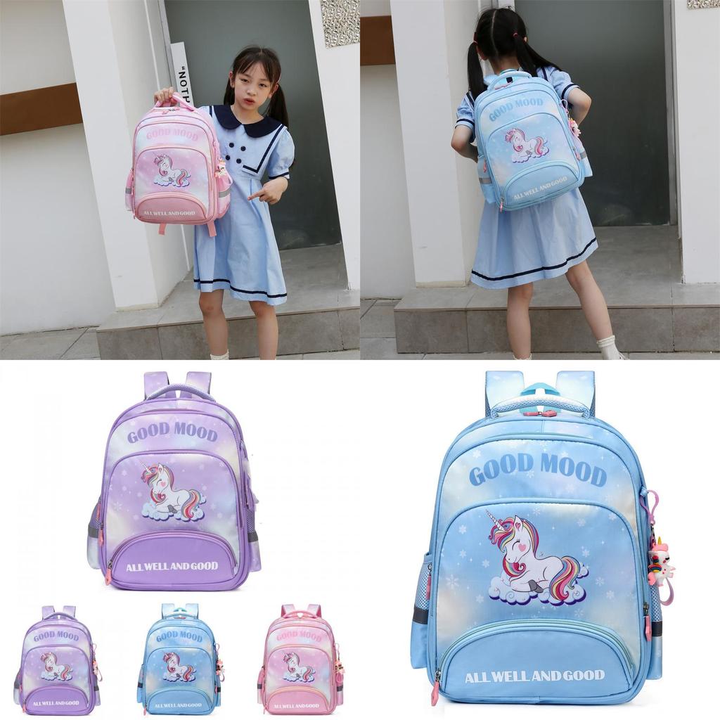 Spacious And Breathable Unicorn Cartoon Backpack For Kids Ideal For School Use
