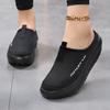 Women Casual Shoes Slip On Loafers Fashion Comfortable Breathable Slippers Female Platform Height-Increasing Footwear