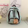 School Bag: 2D Transparent Pain Bag, Polka Dot Student Backpack, Large Capacity Transparent Slap Pain Bag, Commuter Casual Student Backpack