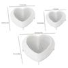 3PCS Frosted Mesh Woven Heart-Shaped Resin Molds for DIY Heart Candles, Clay, Plaster Ornaments, And Silicone Molds for Desktop