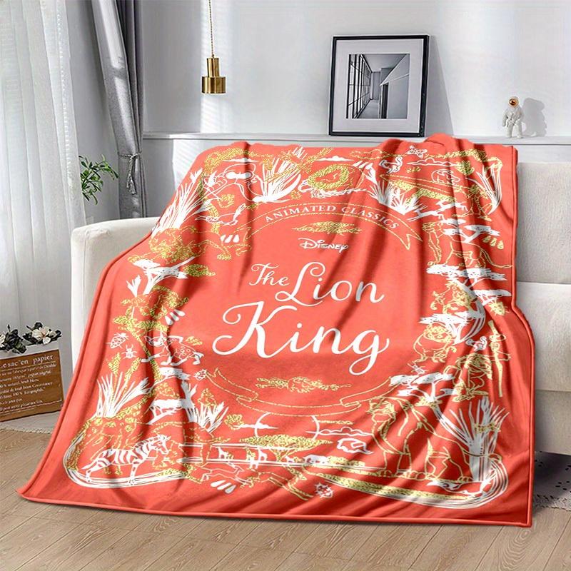 1pc, Cozy Lion King Home Decor Blanket: A Perfect Gift for Your Bedroom, Living Room, or Outdoor, Soft Flannel Throw Blanket, Couches