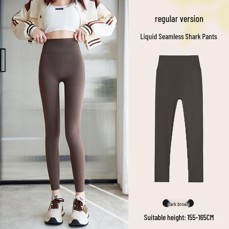 

Women s High-Waisted Ultra-Thin Yoga Leggings - Summer 2025 Cropped Shark Fit 3XL (150-170 pounds)