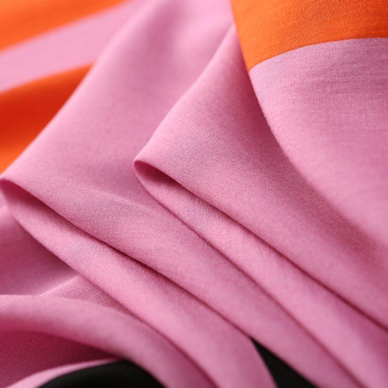 Self-Retention ~ Foreign Trade Export Color Vertical Stripes Cotton Silk Sleeveless Waistcoat Shirts Summer Mid-Length Artificial Cotton Top