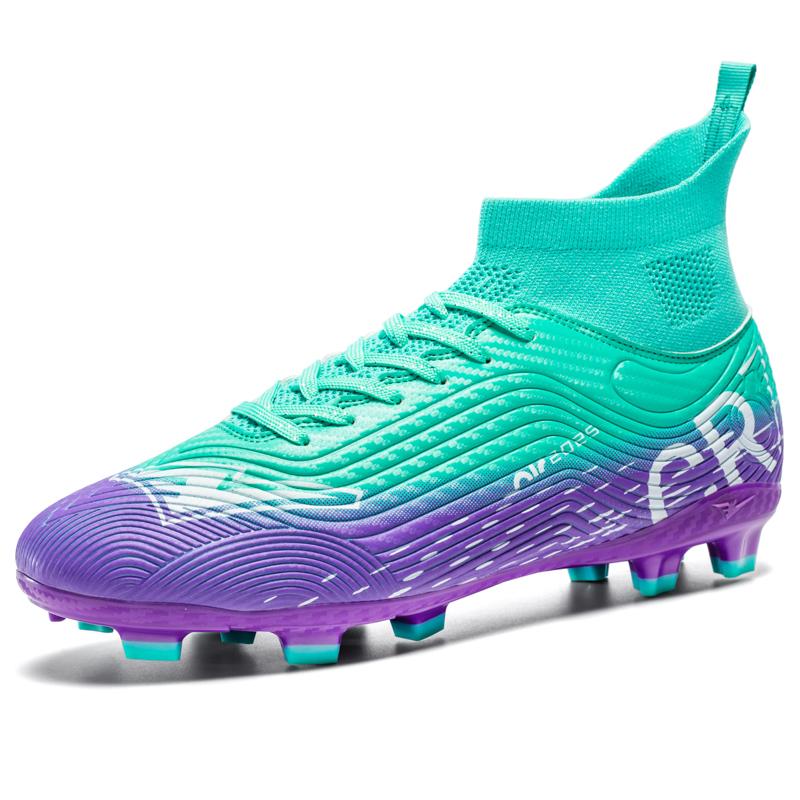 Pink Soccer Shoes Men Kids Professional Society Original Football Boots Outdoor Non-Slip Futsal Trainning Sneakers Size 33-46