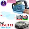For Lexus ES ES300 ES330 ES350 ES300h 300 330 350 300h 2007~ Full Cover Rearview Mirror Rainproof Anti Fog Film Accessories
