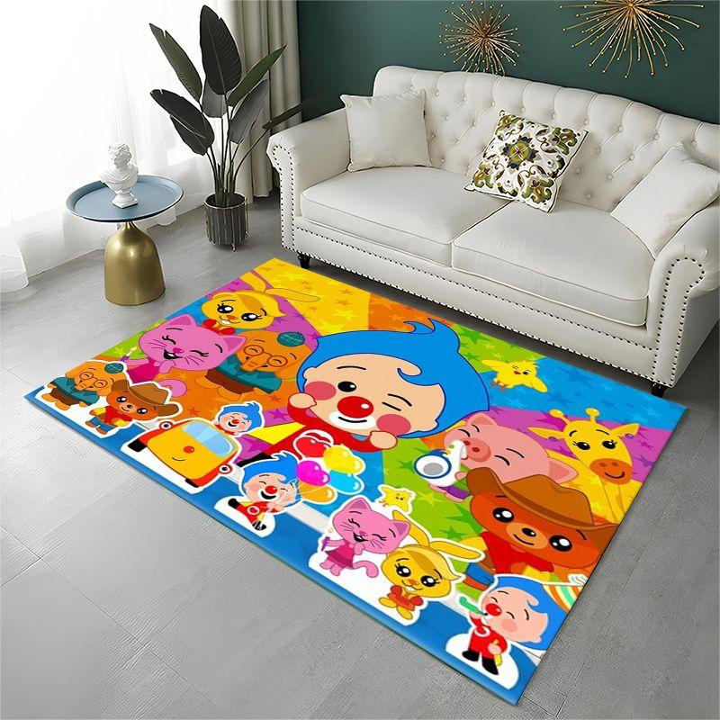 Schattig Plim Plim Cartoon Antislip Vloerkleed voor Woonkamer, Slaapkamer, Speelkamer, Zacht Tapijt Vloermat Huis Decoratie Kleed Kamer Cadeau