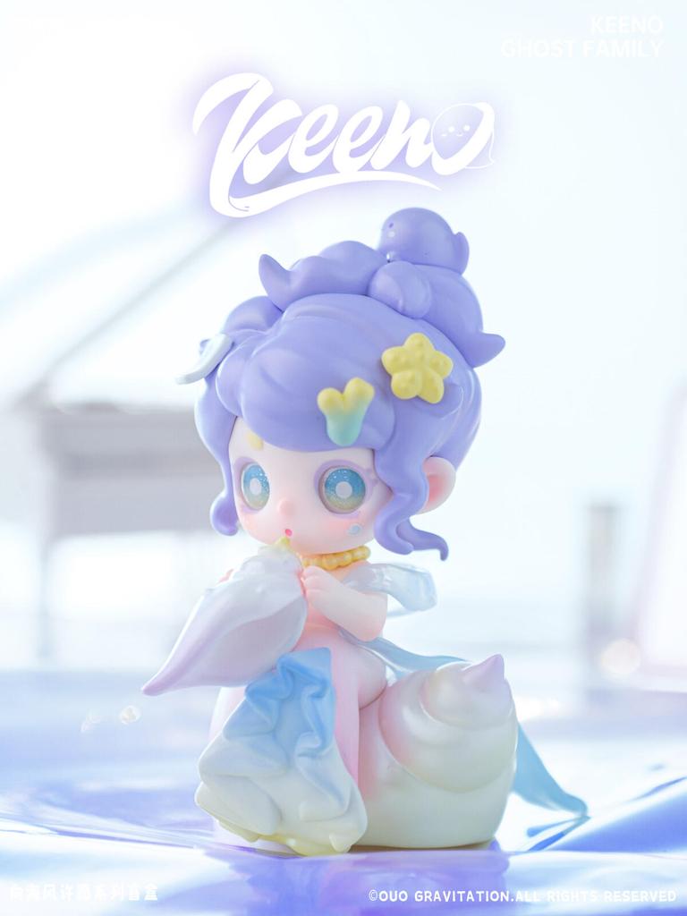 Keeno WISH ON THE SEA BREEZE Série Blind Box Roztomilá Q-Verze Pryskyřičný Model Stolní Trendy Ozdoba Designová Hračka Překvapivý Dárek