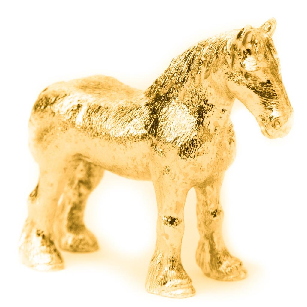 Shire 22ct Gold Plated British Animal Art Figurine Collection