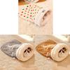 Semi-enclosed Cat Sleeping Bag Warm Cat Tunnel Nest Thickened Cat Nest Bed  Indoor