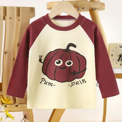 2026 Summer Children O-Neck Long Sleeve T-Shirt Kids Spring Cartoon Cotton Top for Girl Boy