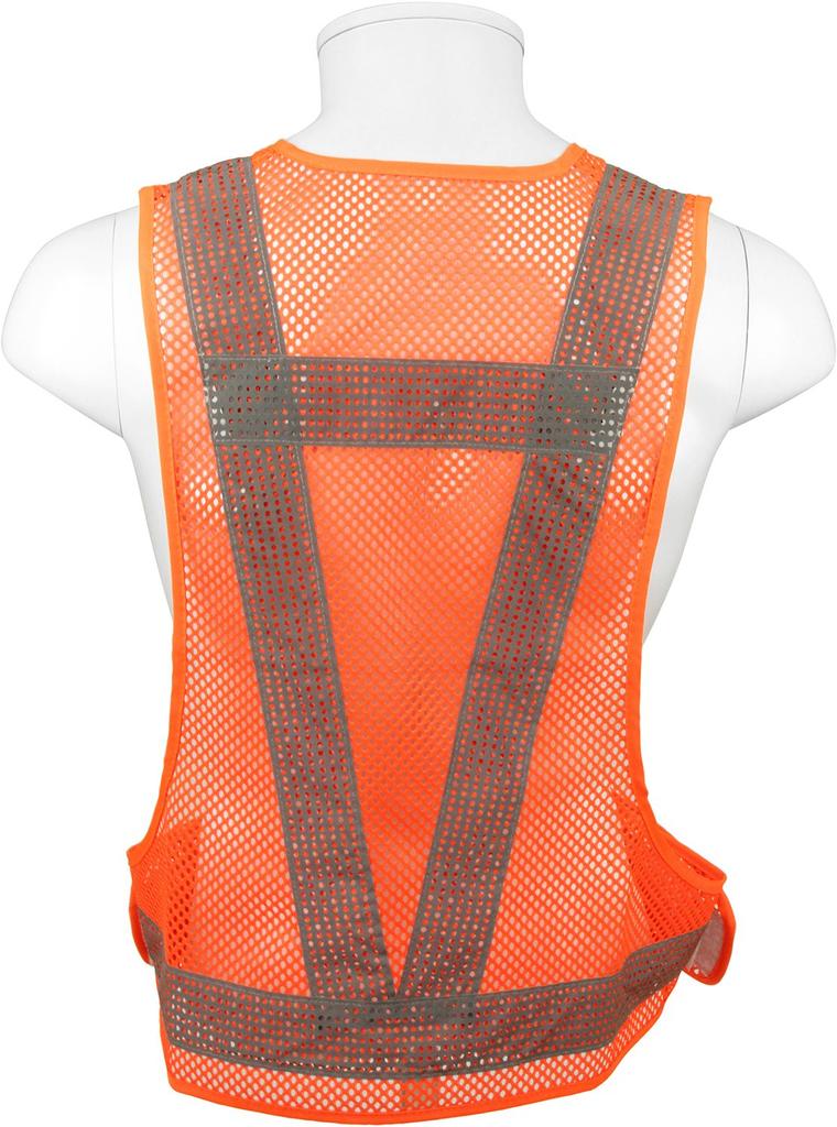SK11 Cool Vest Reflective Mesh Highly Breathable Fluorescent Orange SK-COOL-ViO