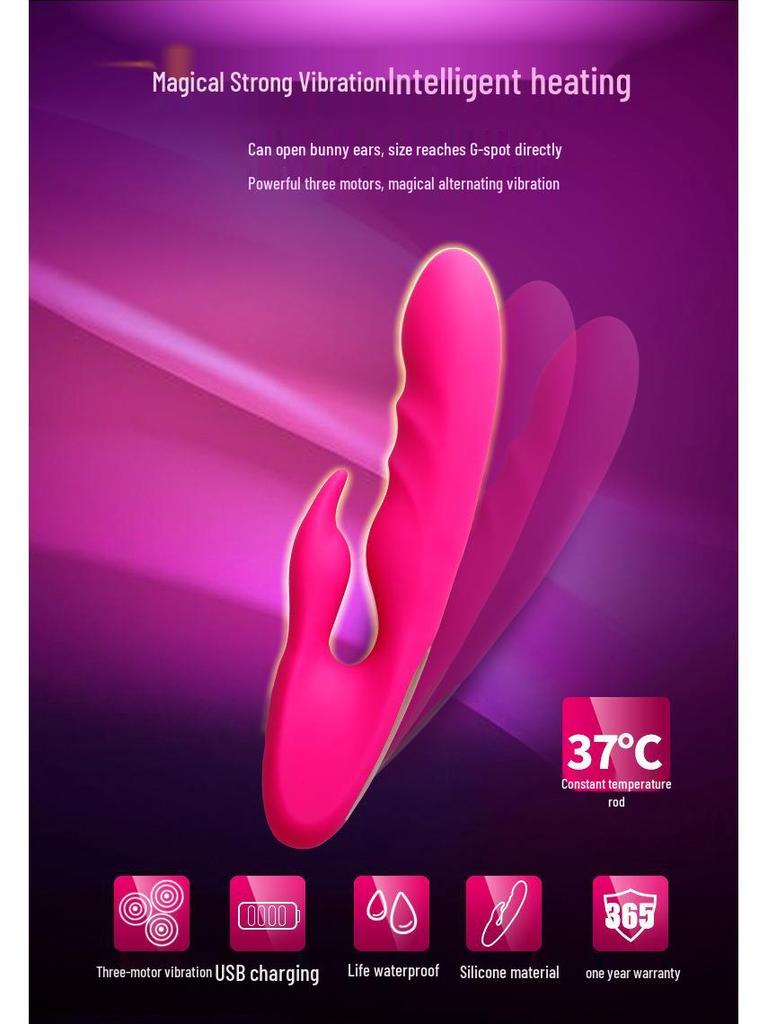 Double-Ended Electric Silicone Massager - Little King Kong Vibrator