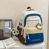 Nylon School Backpack For Teens With Design And Letter Print For Casual Use