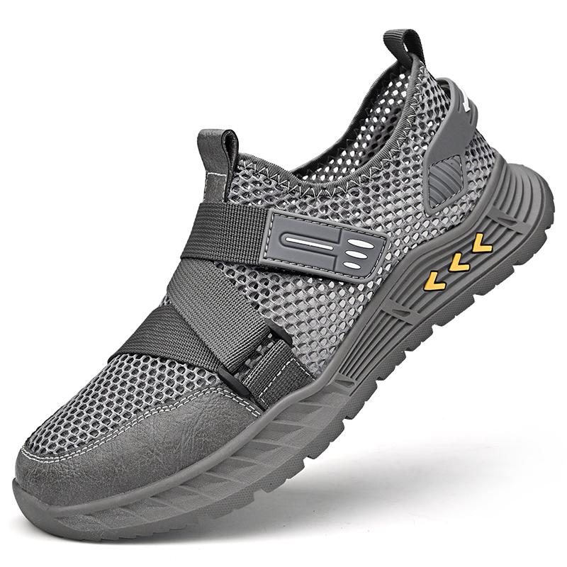 

38-46 Летняя мужская обувь больших размеров, дышащая, легкая, ручной работы, модная, повседневная, для активного отдыха 46 серый