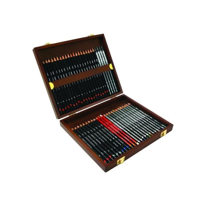 Crayon de couleur - Derwent - Sketching - Pack de 72 - Assortiment de couleurs - Idéal pour le croquis