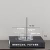 WULIHOME Glass Stainless Steel Yoga Atmosphere Desktop Ornaments Incense Holders Tea House Ambient Decorative Items