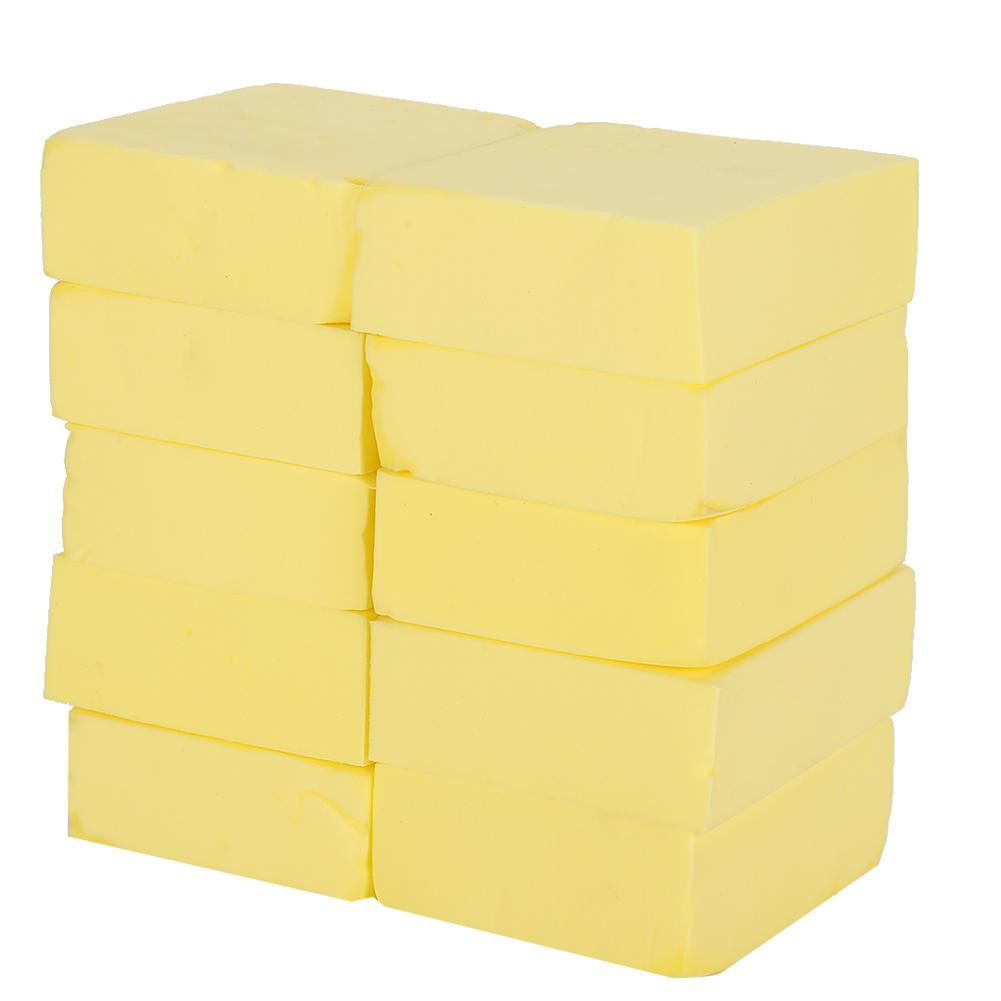 10pcs Bath Shower Spa Brush Scrubber Sponge Soft Exfoliating Body Skin Scrubber Pad Yellow