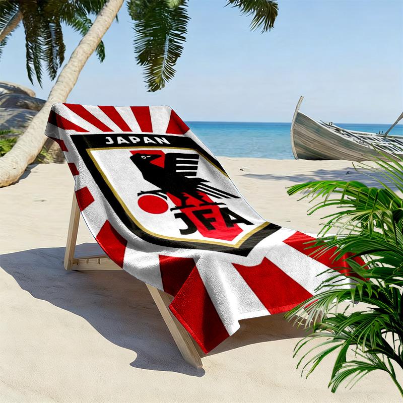 Japan JAF Print Beach Towel, Large Soft Quick Dry Towel for Beach Camping Swimming