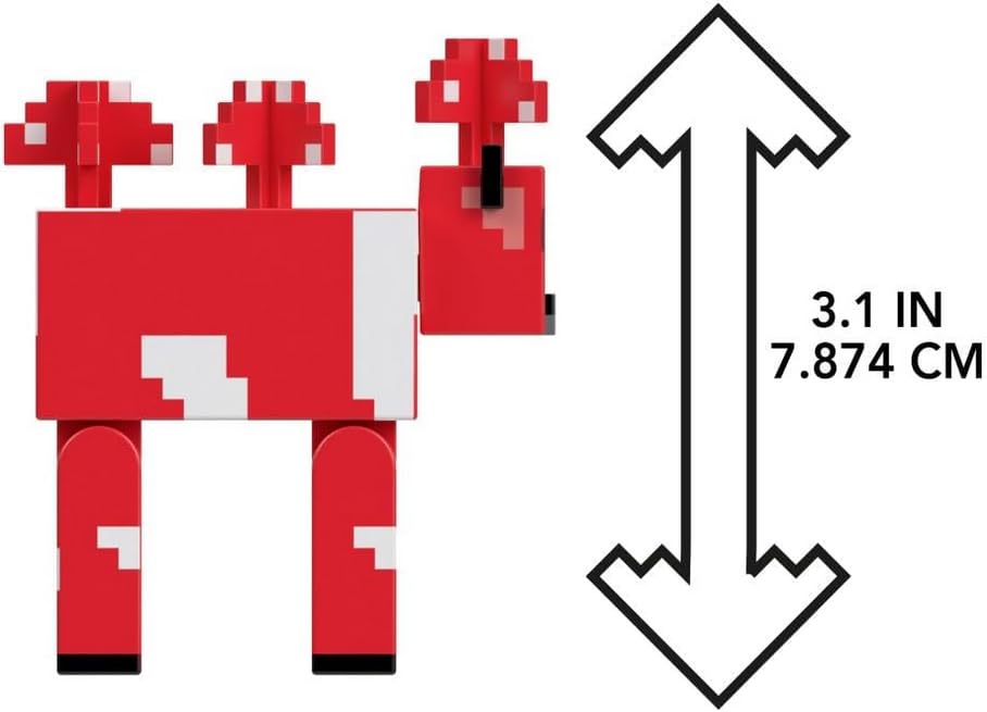 Mattel Minecraft Vanilla 3.25-inch Mushroom Action Figure, Ages 6 and Up