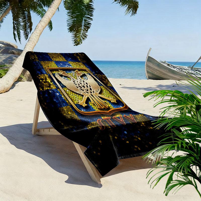 STVV Print Beach Towel, Large Soft Quick Dry Towel for Beach Camping Swimming