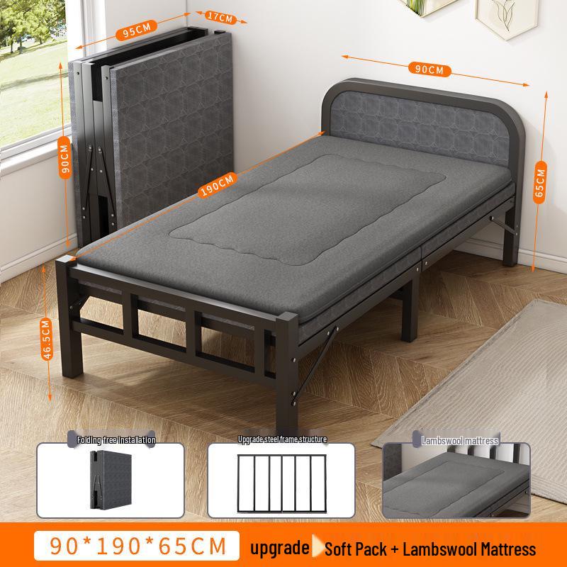 Portable Folding Recliner: Multi-Functional Single Bed for Home, Office, or Camping