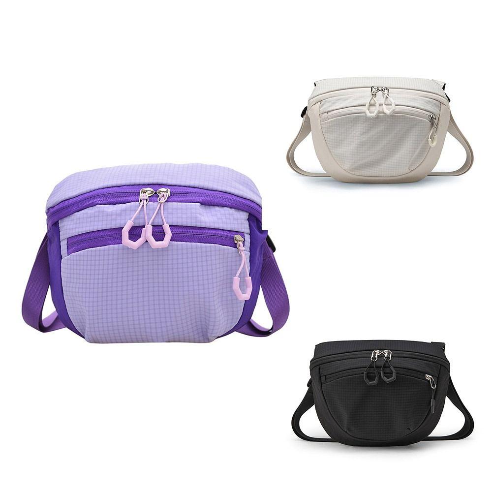 Sports Nylon Shoulder Bag Solid Color Mobile Phone Pack Quick-dry Casual Crossbody Bag  Daily