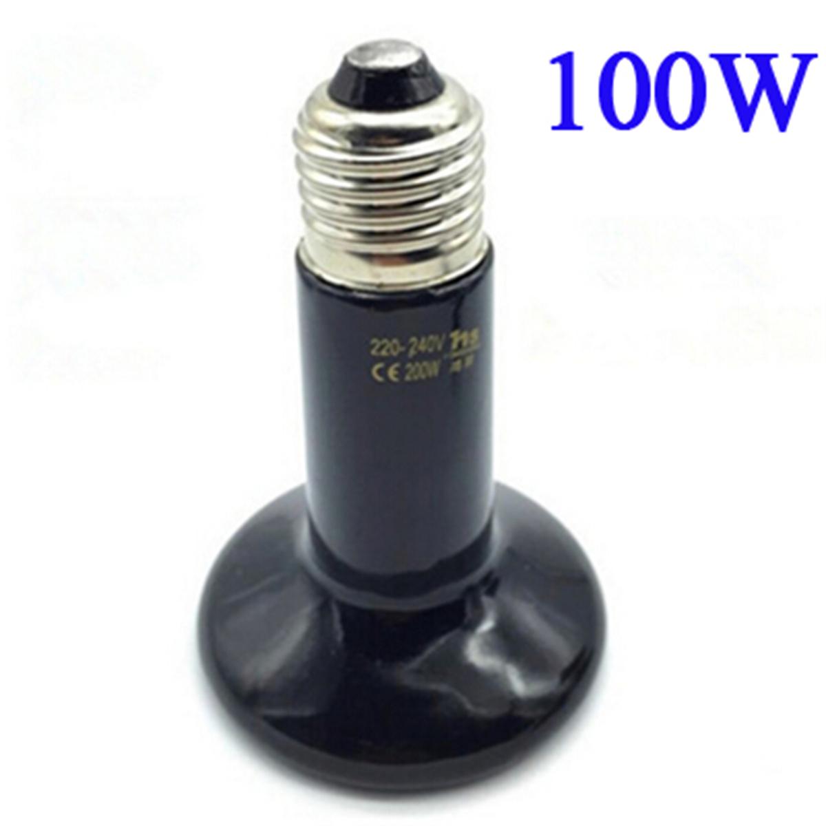 1 шт. Керамическая греющая лампа для рептилий 25/50/75/100/150/200 Вт Изоляционная лампа для черепах, ящериц Попугаев, змей Сауна Лампа для паровой бани