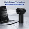 Powerful Mini Jet Turbo Fan 3 Speed Rechargeable Violent Turbo Fans TYPE-C Charging Cordless Leaf Blower for Home Office Desktop