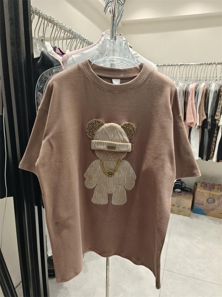 

Женская футболка с коротким рукавом свободного кроя с мультяшным принтом на лето 2023 года XXL