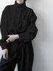 Men's Cool & Stylish High-End Half Turtleneck Shirt, Trendy Stand-Up Collar, Perfect for Spring Casual Wear.