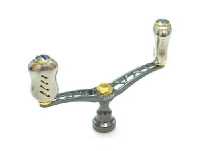 Manopola Fino per Mulinello LIVRE Wing 100 per Shimano S2 (Gunmetal P + Oro G)