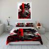 Fierce Flame Warrior Vibes Bedding Sets Duvet Covers Pillowcases(1* Duvet Cover 2* Pillowcases Without Duvet Insert)