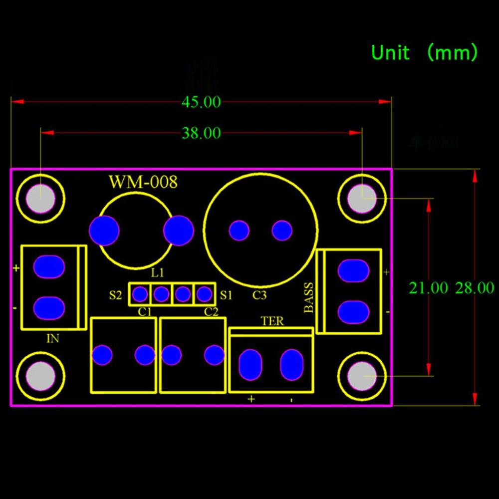 E6K1 Adjustable Treble Bass Easy Install Crossover Filter Speaker 2 Way Audio Frequency Divider