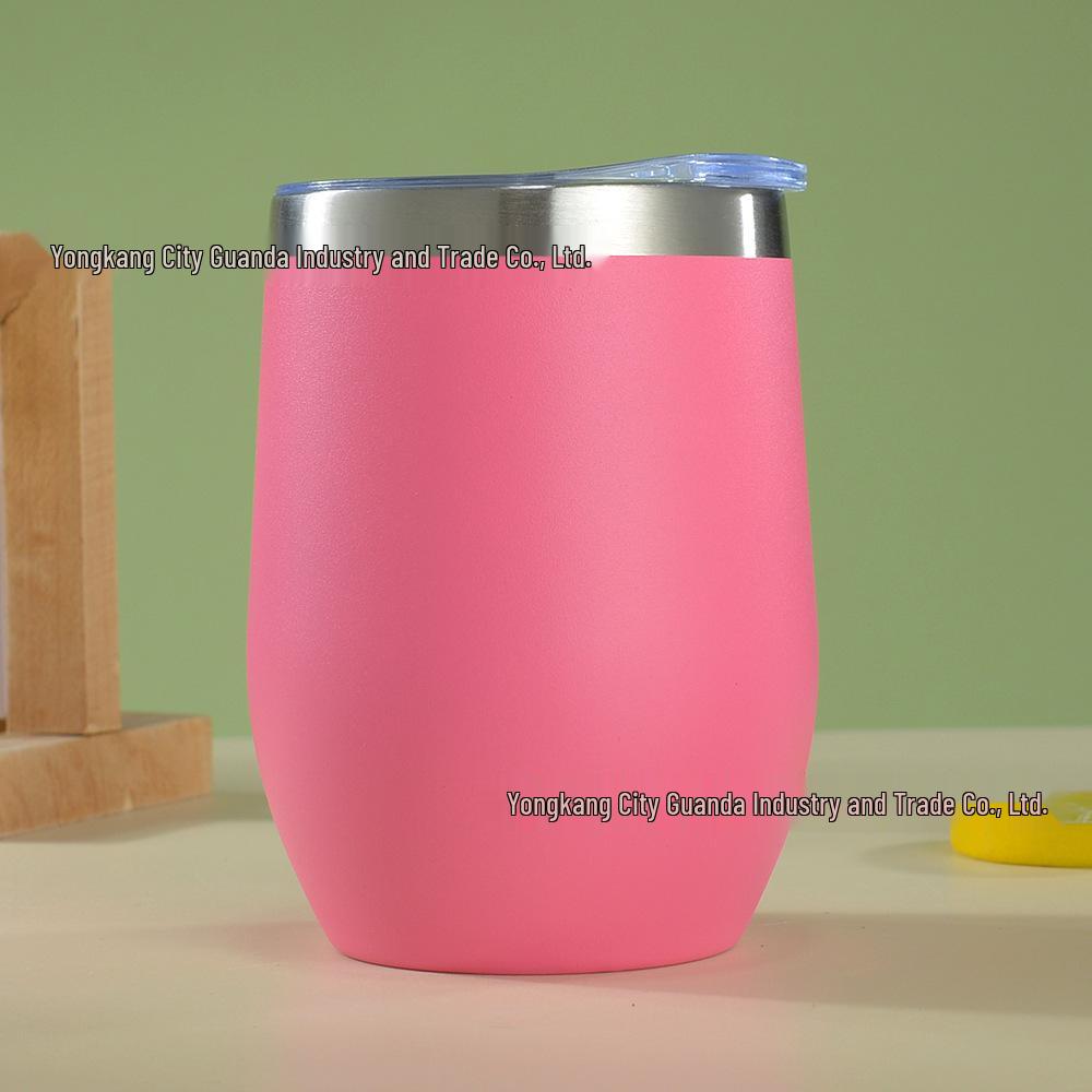 12oz Isolierter Eierschalenbecher | doppelwandiger Edelstahl Rotwein-Tumbler