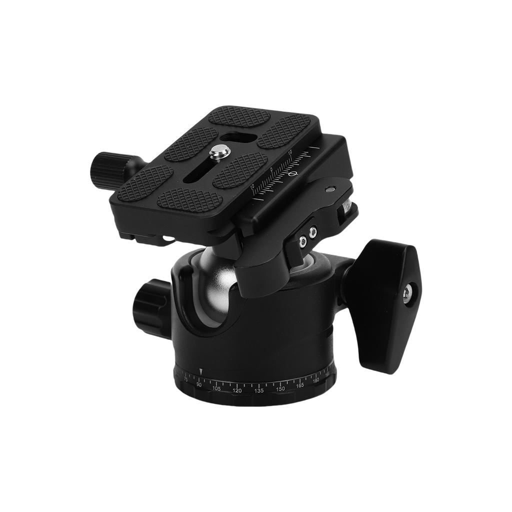 35mm Low Profile Tripod Ball Head with Aluminum Alloy Panoramic Quick Release Plate for Monopod DSLR Camcorder