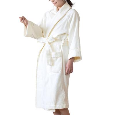 Bloom Imabari Bathrobe Gown Towel Fabric Gauze Fabric Cotton Floral Pattern Piping Lightweight Moisturizing Heat Retention Water Absorbent Quick