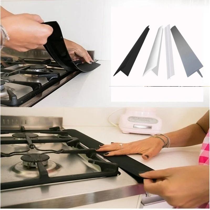 1 Stück 63cm/24,8 Zoll Silikon Küchenspalt-Abdeckleiste Öl-/Staubdicht/Wasserdicht Hitzebeständig Dichtungsspaltfüller Heimküche