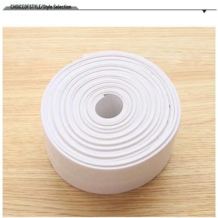 Anti-Mold Self-Adhesive Grout & Sink Sticker: Moisture-Proof & Oil-Resistant for Kitchen & Bathroom. 1.5m per roll