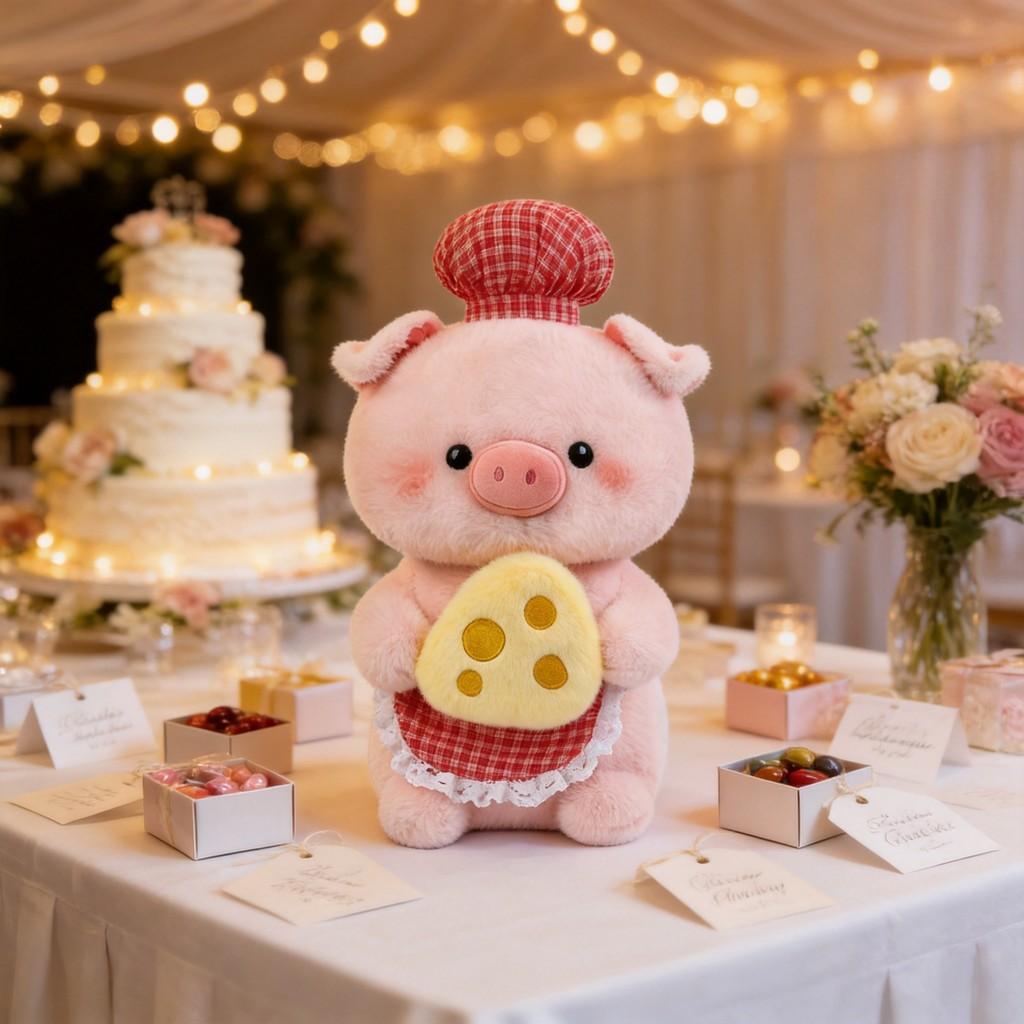 Cheese Pig Plush Toy With Long Pile Material For Kids And Gift Giving