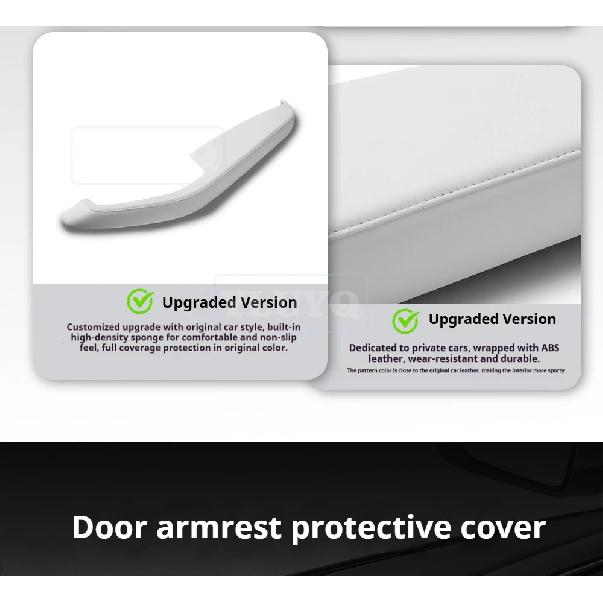 For TESLA Juniper Model Y Door Handle Protective Cover for Model 3 Highland 2025 2026 Leather Interior Modification Accessories