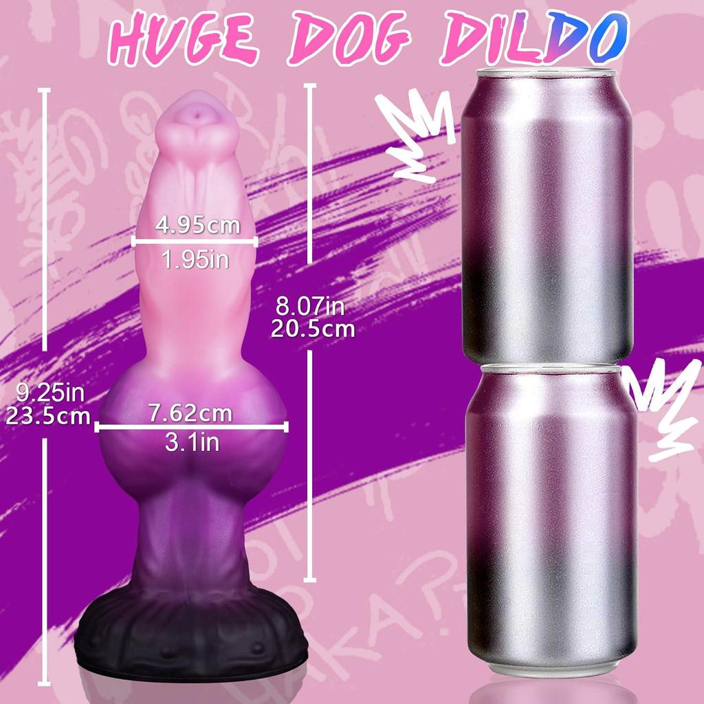 Silikonknoten Hundepenis Analplug & Dilatator für Adult SM Play