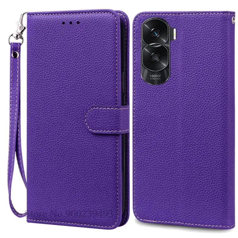16 barev Pouzdro Honor 90 Lite Pro Honor 90 Lite 5G Pouzdro Kožená peněženka Flipové pouzdro pro Huawei Honor 90 Lite 5G Ochranný kryt slotu na kartu