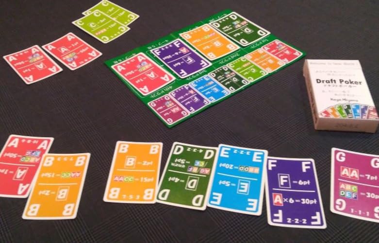Draft Poker 15 Ages Board Game Mob+ (2-4 Players, Minutes, 6+)