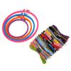 Embroidery Kit Round Plastic Silk Embroidery Circle Sheds Embroidery Thread DIY Embroidery Tools