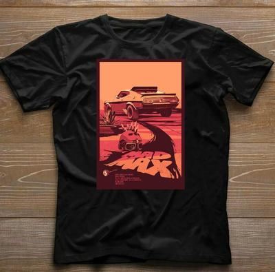 Mad Max Mfp Interceptor T Auto V8 Inseguimento Film Retrò Film Retrò Anni '70 '80 Maglietta