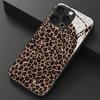 Leopard Print Pattern Tempered Glass Phone Case For iPhone 11 12 13 Pro Max 14 15 16 17 Pro 17Air 16E 7 8 Plus XR XS X Cover
