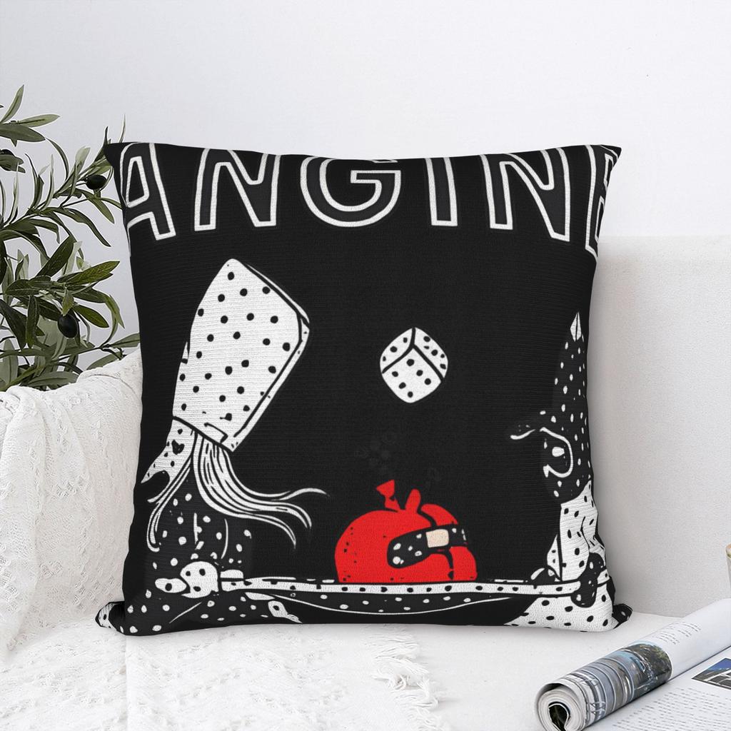 Pillow Case Angine de poitrine Polyester Pillow Cover Novelty Cushion Cover Graphic Pillowcases For Office Car Home Decorative