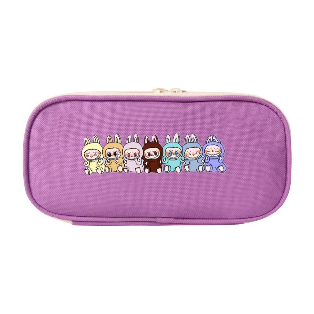 Pattern Canvas Printing Stationery Bag Student Storage Pen Gift Case