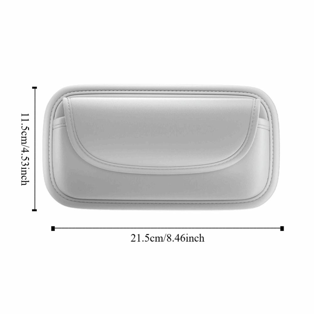 Scratch-Free Car Glasses Case with Hook And Loop Car Sun Visor Glasses Case  Automobile
