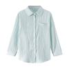 Women's Striped Shirt Chiffon Top Long Sleeved Thin Sun Protection Summer Loose Shirt